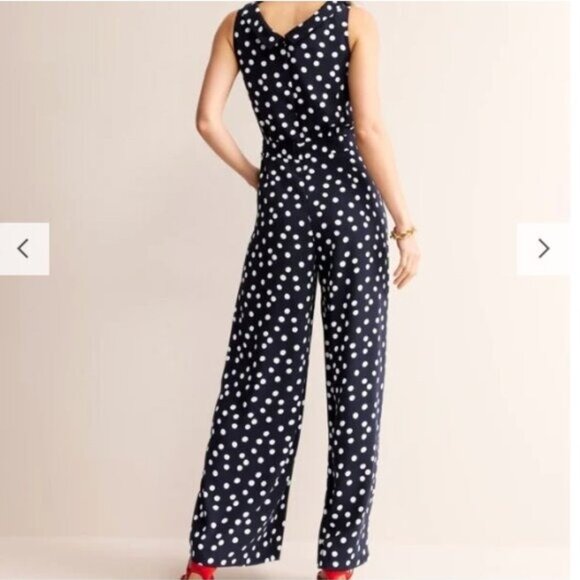 Boden Clarissa Polka Dot Jumpsuit - Size 16 - Picture 6 of 16